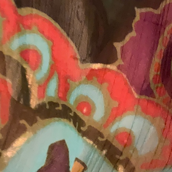 Fashion Bug sheer paisley tunic caftan plus size 1X - Picture 10 of 13